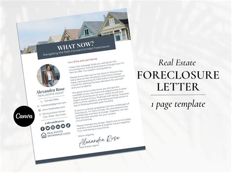 foreclosure letter letter  distressed homeowners real etsy