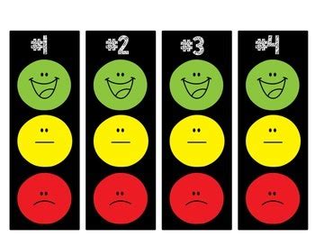 individual smiley face behavior clip chart  editable weekly