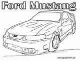 Coloring Pages Ford Muscle Car Mustang Cars F150 Expedition Gt Drawing P51 Old Getdrawings Template Popular Getcolorings sketch template