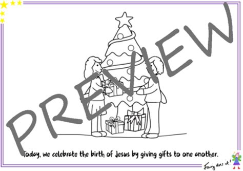 christmas story colouring sheets teaching resources