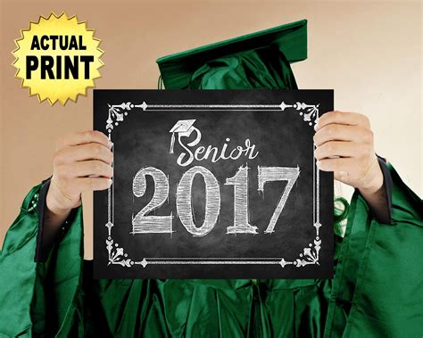 printed  graduation sign  graduating senior