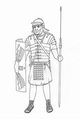 Roman Legionnaire Gladiator Armour sketch template