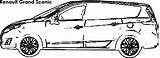 Scenic Renault Grand Vs Modus Compare Dimensions Car Coloring sketch template