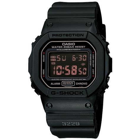 casio g shock classic black digital dw5600e 1 watch dw5600