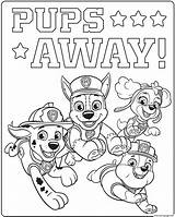 Patrol Coloring Pages Pups Rescue Paw Mighty Ultimate Printable Away Print Book Characters Prints Skye Popular sketch template