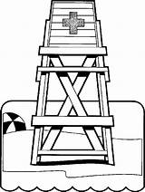 Lifeguard Coloring Clipart Chair Tower Cliparts Clip Stand Objects Pages Library Underpants Getcolorings Printable Print Getdrawings Arts Related sketch template