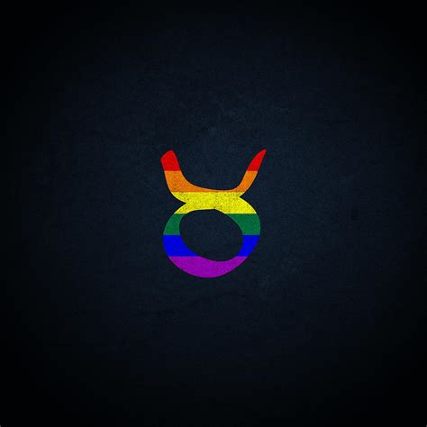 lgbt gay pride flag taurus zodiac sign digital art by patrick hiller