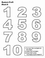 Numbers Printables Preschool sketch template
