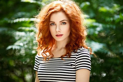 Wallpaper Face Women Outdoors Redhead Model Depth Of