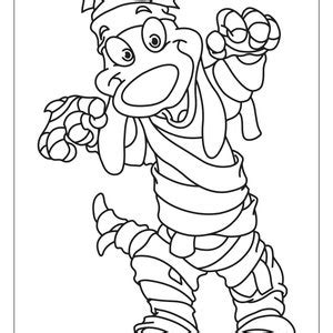 zombie coloring book  imagespages digital   etsy