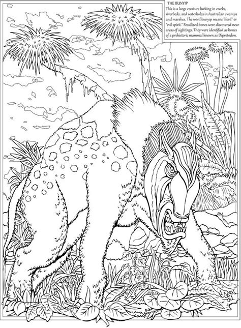 dover publications  unbelievable cryptozoology coloring