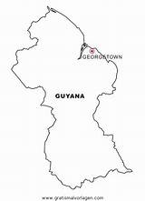 Guyana Reclamacion Venezuela Mapas Cartine Landkarten Landkarte Geografie Nazioni Malvorlage Gratismalvorlagen Stampa sketch template
