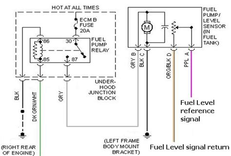 chevy truck fuel pump wiring diagram image details