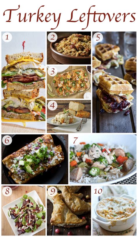 10 leftover turkey recipes