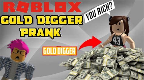 roblox gold digger called me ugly i gold digger exposed prank youtube