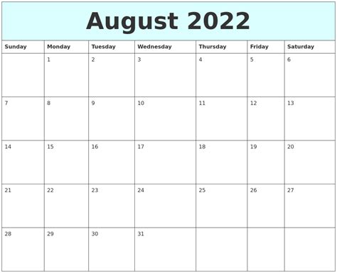august   calendar