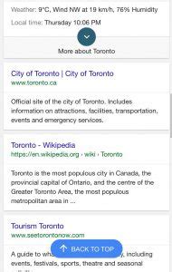 google testing   top  mobile search results