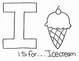 Letter Coloring Ice Cream Pages Alphabet Color Print Igloo Popular Choisir Tableau Un Button Using sketch template