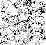 Splatoon Coloriages sketch template