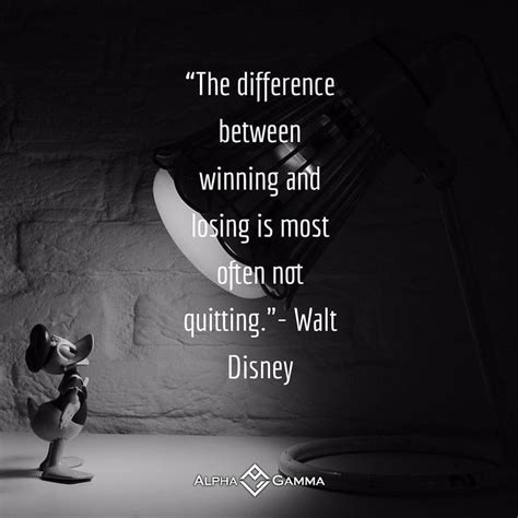 the difference between winning and losing is most often not quitting