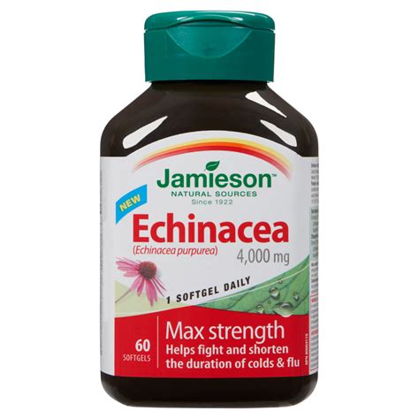 jamieson echinacea  mg  softgels weshineca health beauty personal care
