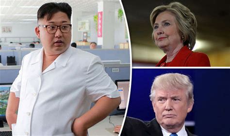 kim jong  sends dire warning  hillary clinton  donald trump world news expresscouk