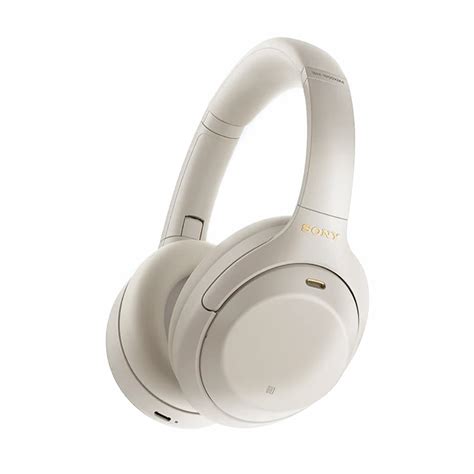 sony wh xm wireless noise cancelling  ear headphones silver  ebay