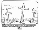 Coloring Pages Jesus Cross Colouring Bible Kids Easter Crucifixion Mark Whatsinthebible Sheets School Color Sheet Story Printable Children Good Resurrection sketch template