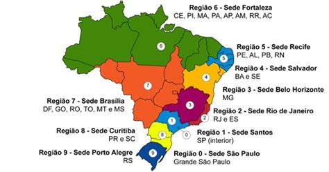 blog de geografia mapa das regiões postais do brasil
