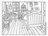 Gogh Colorear Quarto Chambre Habitacion Imagui Arles Habitación Sal Aprender Arlés Woojr Colouring Cuadros Famosos Geografia Pinturasdoauwe Semente Plástica Educación sketch template