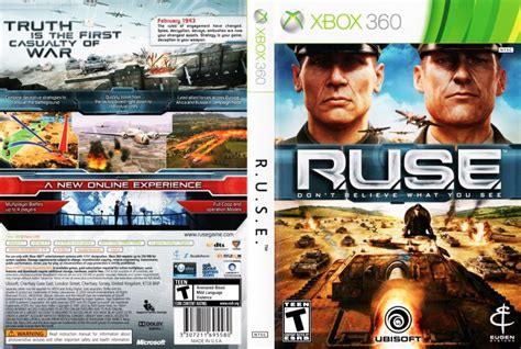 Ruse R U S E Xbox 360 Game Covers Ruse Dvd Ntsc F1 Dvd Covers
