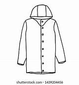 Raincoat sketch template
