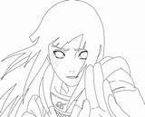 Hinata Bleach Lineart sketch template