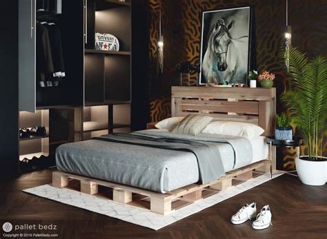 pallet bed  full size includes headboard