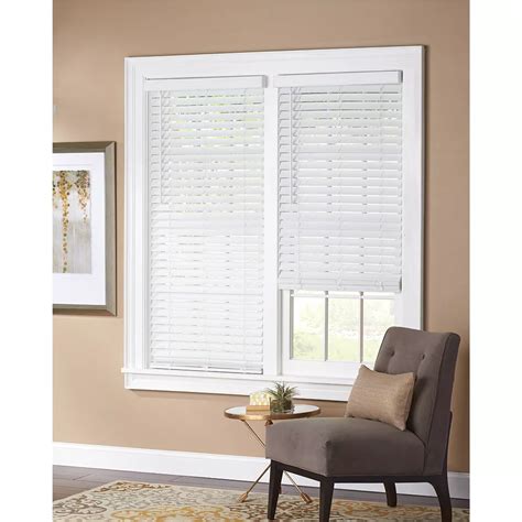 home decorators collection          cordless faux wood blinds  whit