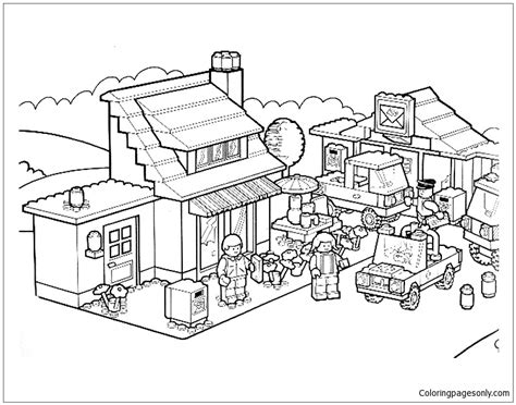 lego city coloring page  printable coloring pages