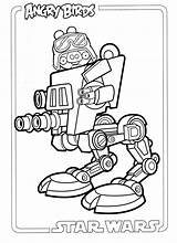 Angry Star Birds Wars Colouring Book sketch template