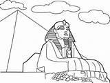 Pyramid Coloring Sphinx Egyptian Pages Giza Para Egipto Colorear Egypt Drawing Dibujos Pyramids Ancient Piramides Dibujo Egipcios Con Drawings Print sketch template
