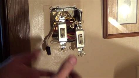 wire  double switch light switch wiring conduit youtube