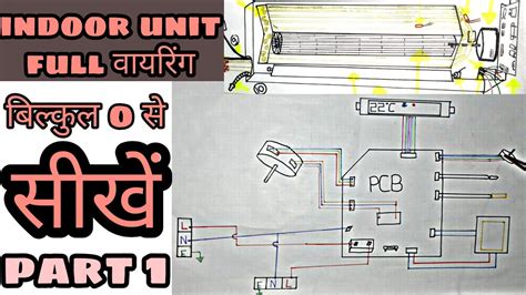 indoor unit connection ac wiring diagrambasic wiring  ac refteck youtube