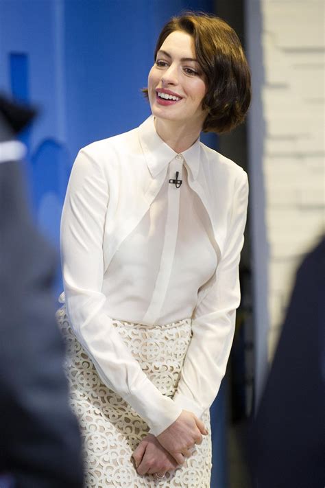 Anne Hathaway At Good Morning America In New York Hawtcelebs