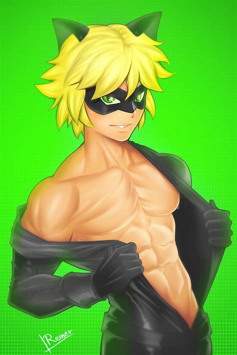 chat noir miraculos by costin55 hentai foundry