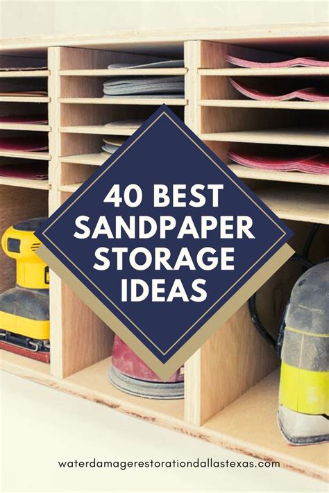 sandpaper storage ideas diy sanding storage