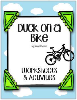 duck   bike david shannon worksheets  activities duck