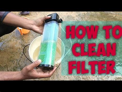 clean aquarium filter   youtube