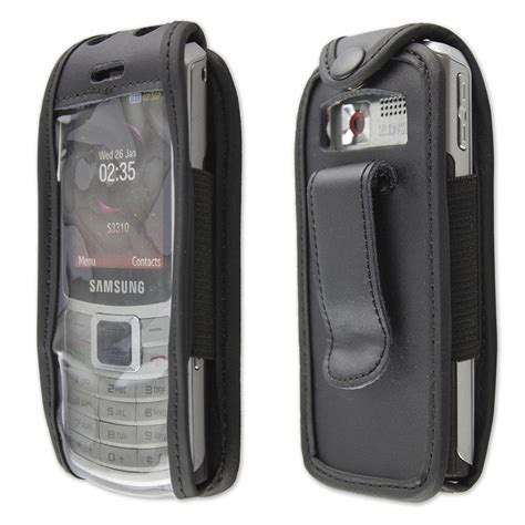 caseroxx leather case  belt clip  samsung   black   real lea ebay