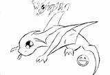 Wyvern sketch template