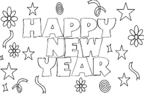fireworks happy  year coloring page coloring book