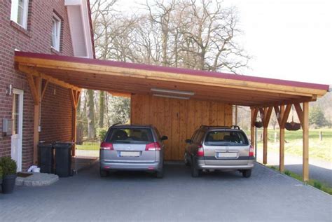 build  wooden lean  carport nekas