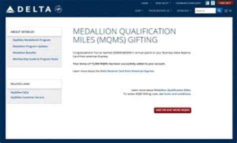delta medallion qualifying miles mqms added   skymiles account today